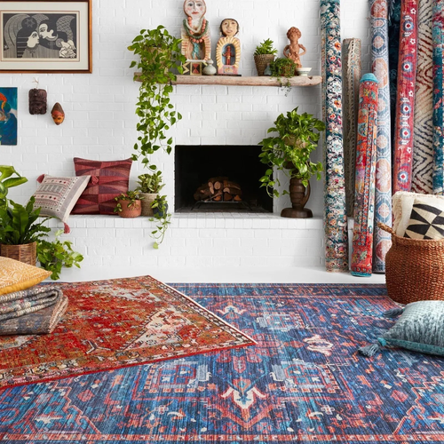 Bohemian rug from Floor Systems in Lisbon, ME