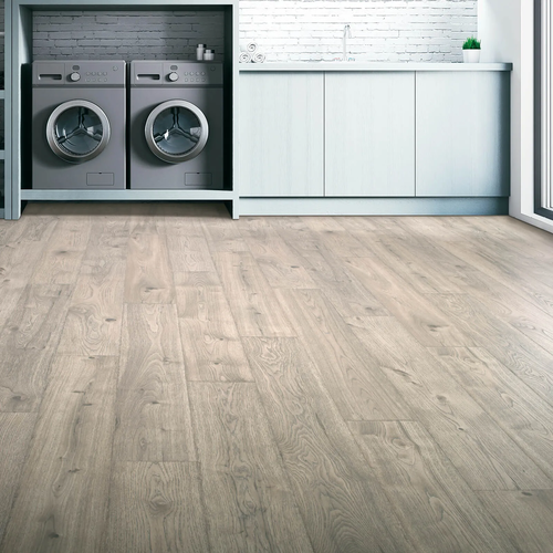 Water resistant laminate floors in a laundry room | Floor Systems in Lisbon, ME