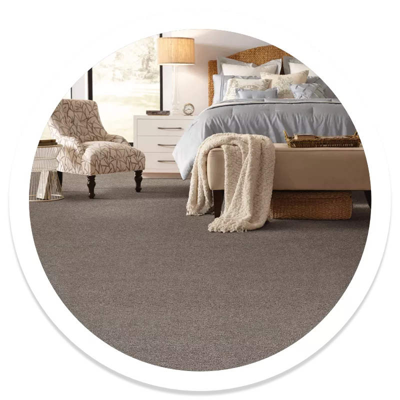 Shaw Carpet flooring in a cozy bedroom